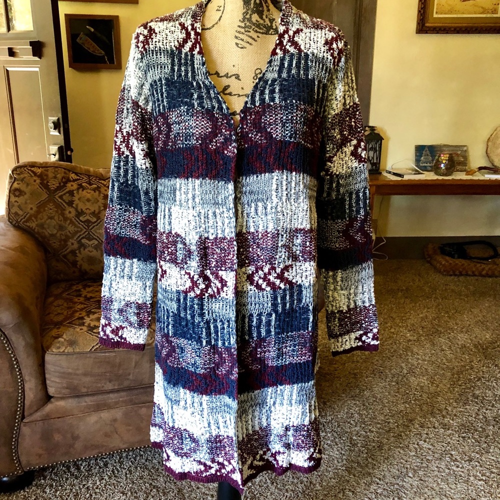 Full Length Cardigan Sweater Jacket